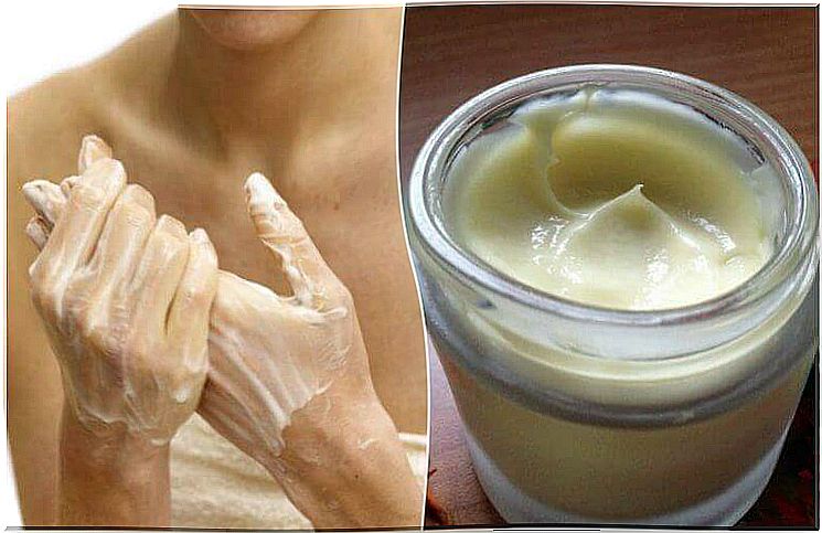 treatment of aging hands with ointment