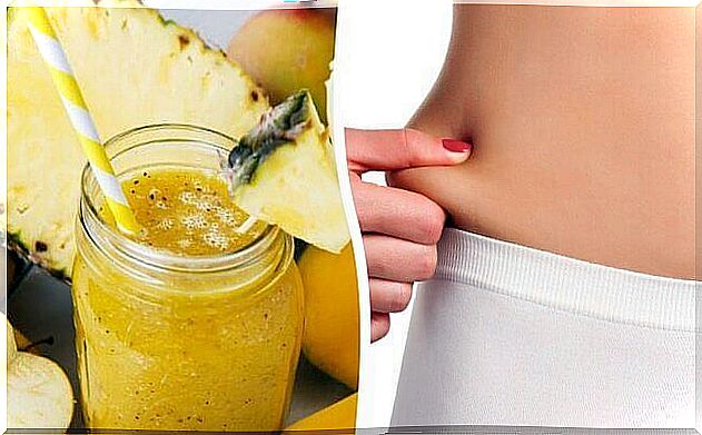 Delicious pineapple-celeryismoothie for weight loss