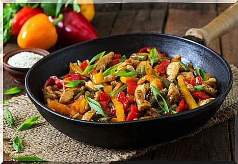 Versatile chicken wok