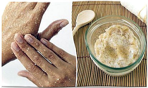 Natural sugar peel to soften hands