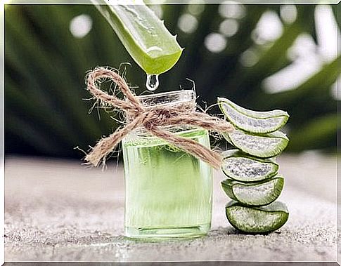 Treat sunburned skin with aloe vera.